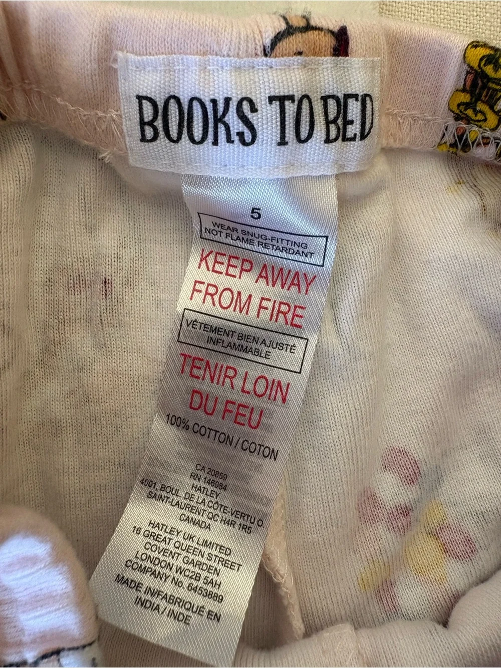 Hatley Pink Madeline Eiffel Tower Pajama Bottoms with Colorful Accents